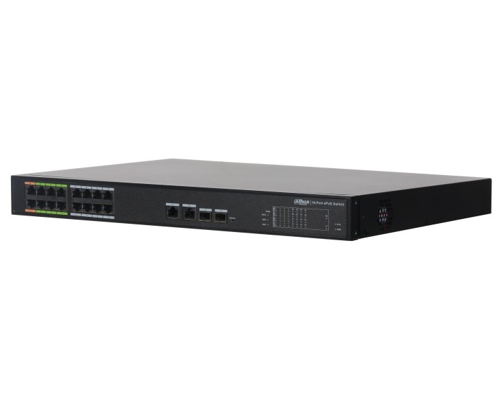 Коммутатор 16-портовый DAHUA DH-LR2218-16ET-240 управляемый (L2) коммутатор с ePoE