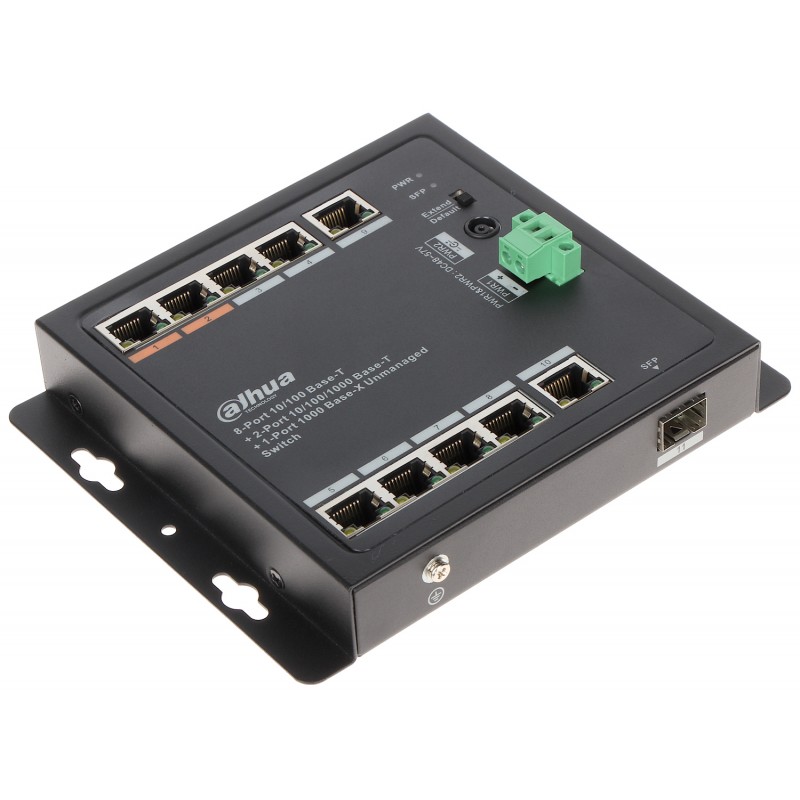 Коммутатор 11-портовый (8-РОЕ )DAHUA DH-PFS3111-8ET-96-F гигабитный коммутатор
