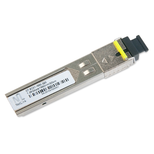 Модуль NetLink SFP-OT-SC01-1550-G-20km (Tx-1550nm, Rx-1310nm) 10/100/1000Mb