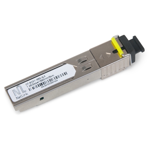 Модуль NetLink SFP-OT-SC01-1550-G-3km (Tx-1550nm, Rx-1310nm) 10/100/1000Mb