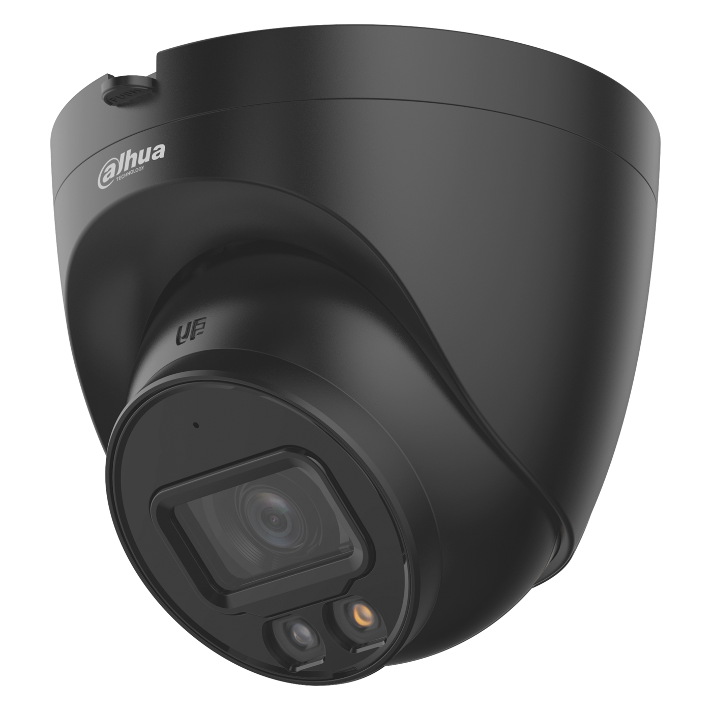 Уличная купольная IP-видеокамера 2Мп Dahua DH-IPC-HDW2249TP-S-IL-0280B-B (цвет - черный))