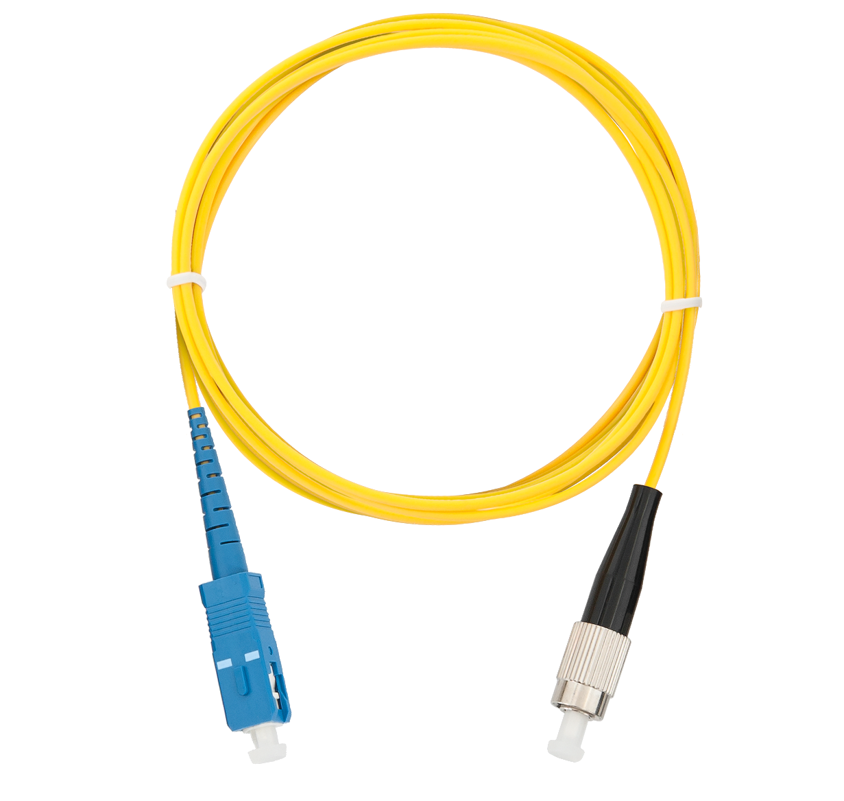 Шнур оптический NIKOMAX NMF-PC1S2C2-SCU-FCU-001, переходной, одномодовый 9/125мкм, стандарта OS2, SC/UPC-FC/UPC, одинарный, LSZH нг(В)-HFLT